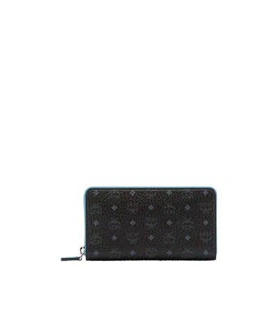 MCM LONG ZIPPER WALLET.