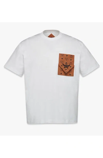 MCM MCM MONOGRAM PATCH POCKET T-SHIRT