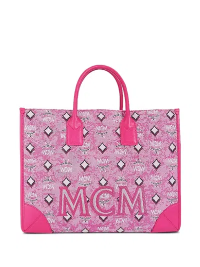 MCM MÜNCHEN "PINK" TOTE BAG