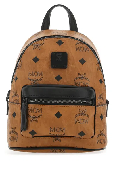 MCM PRINTED LEATHER HANDBAG