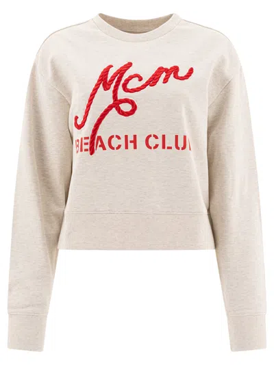 MCM SWEATSHIRTS BEIGE