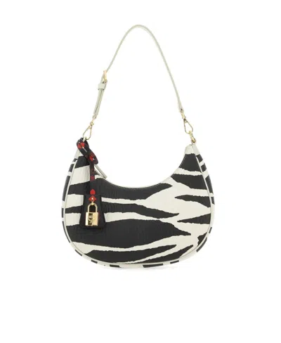 MCM MCM ZEBRA PRINTED ZIPPED SHOULDER BAG