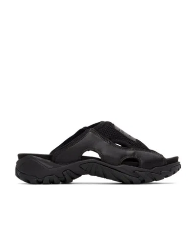 MCQ BY ALEXANDER MCQUEEN PADDED LOGO-PATCH SLIPPERS