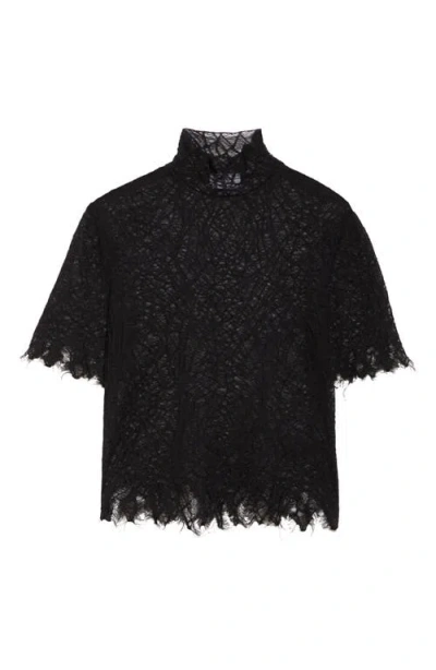 ALEXANDER MCQUEEN MCQUEEN COBWEB LACE TOP