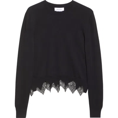 ALEXANDER MCQUEEN MCQUEEN COBWEB LACE WOOL & CASHMERE SWEATER
