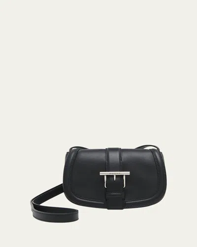 ALEXANDER MCQUEEN MINI T BAR LEATHER SADDLE CROSSBODY BAG