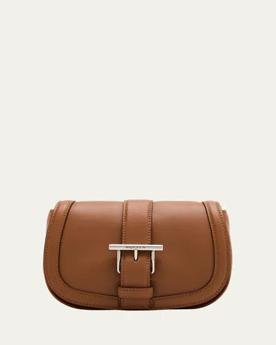 ALEXANDER MCQUEEN MINI T BAR LEATHER SADDLE CROSSBODY BAG