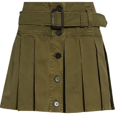 ALEXANDER MCQUEEN MCQUEEN PLEATED TWILL MINISKIRT