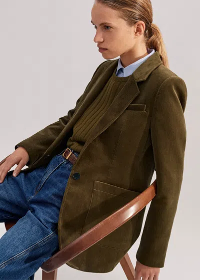 ME+EM CORD PATCH POCKET BLAZER