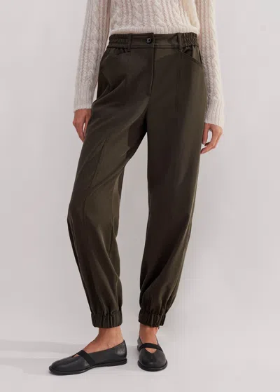 ME+EM ELASTICATED WAIST TAPERED PANT