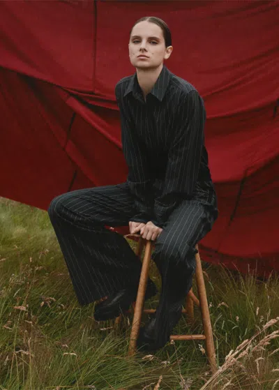 ME+EM PINSTRIPE FOREVER TAILORING SHIRT
