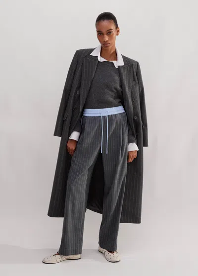 ME+EM PINSTRIPE TAPERED TRACK PANT