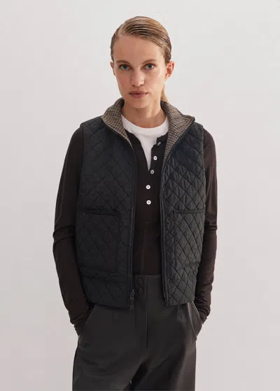 ME+EM REVERSIBLE CHECK GILET