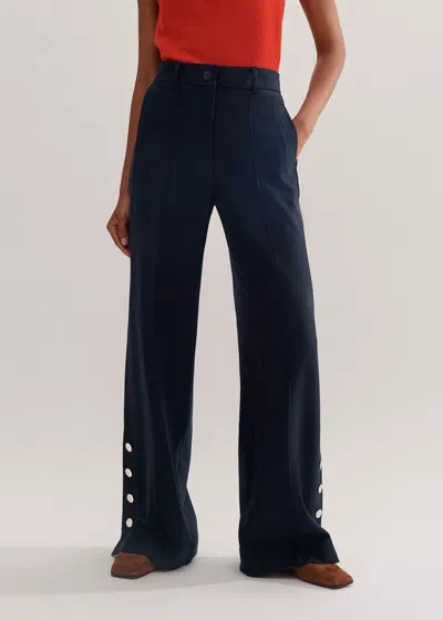 ME+EM STATEMENT BUTTON RELAXED TAILORED PANT