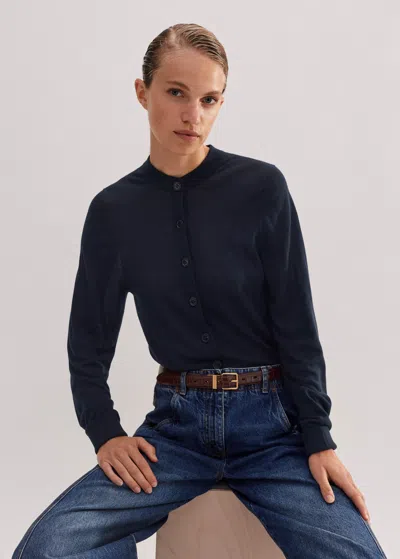 ME+EM SUPERFINE MERINO CREW NECK CARDIGAN