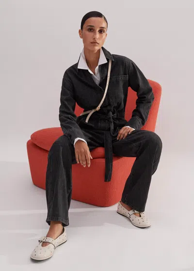 ME+EM SUPERSOFT DENIM JUMPSUIT