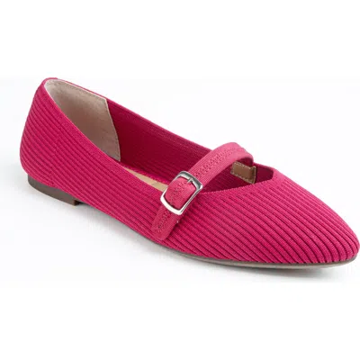 ME TOO ME TOO GLORY RIB KNIT MARY JANE FLAT