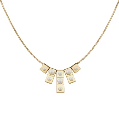 ME30 WOMEN'S GOLD URBAN CHIC - FUSION PEARL PENDANT NECKLACE