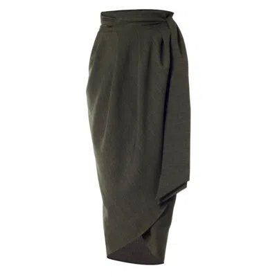 MEEM LABEL WOMEN'S BLAKE GREEN TULIP SKIRT