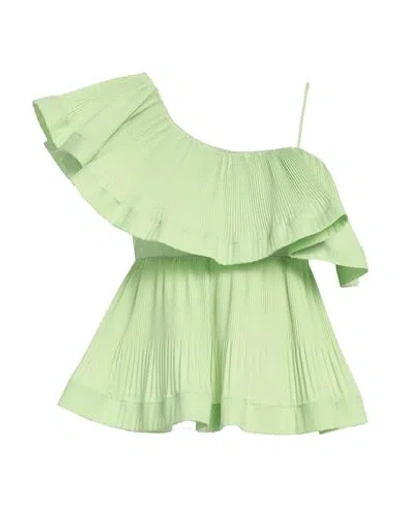 MEIMEIJ MEIMEIJ WOMAN TOP LIGHT GREEN SIZE 2 POLYESTER, COTTON, POLYAMIDE