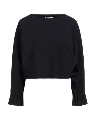 MEIMEIJ MEIMEIJ WOMAN TOP MIDNIGHT BLUE SIZE 6 VISCOSE, POLYAMIDE, ELASTANE