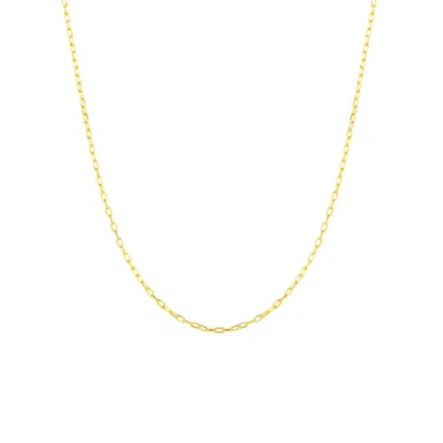 MEJOMA WOMEN'S RECTANGULAR GOLD LINK CHAIN NECKLACE