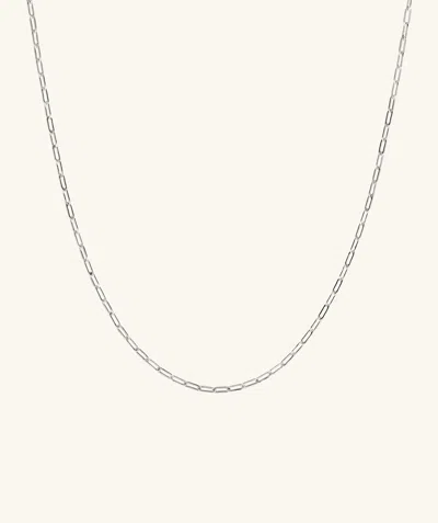 MEJURI BOYFRIEND BOLD CHAIN NECKLACE SILVER
