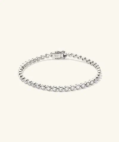 MEJURI ZADIE BEZEL LAB GROWN SAPPHIRE TENNIS BRACELET