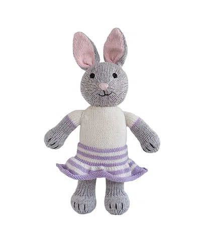 MELANGE COLLECTION KNIT COTTON BUNNY IN SKIRT - AGES 0+