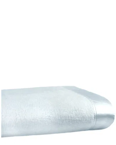 MELANGE MELANGE HOME PLAZA SILK BLANKET BLUE