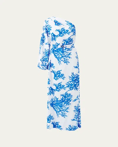 MELISSA ODABASH LAUREN ASYMMETRIC MAXI DRESS