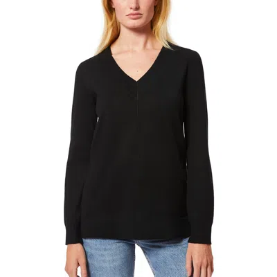 MELISSA PAIGE WOMENS RIBBED VISCOSE V-NECK SWEATER