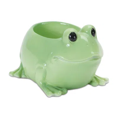 MELROSE INTERNATIONAL MINI FROG PLANTER (SET OF 2) - GREEN