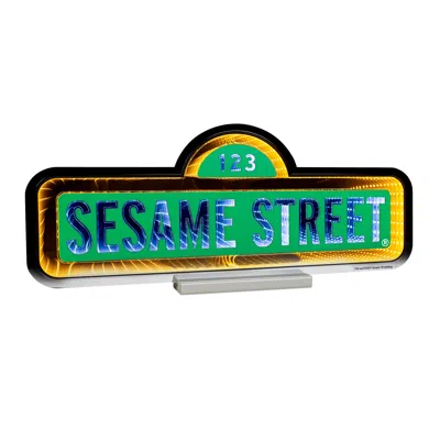 MELROSE INTERNATIONAL SESAME STREET SIGN EKKOLIGHT 24"L - YELLOW, WHITE