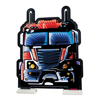 MELROSE INTERNATIONAL TRANSFORMERS OPTIMUS PRIME VEHICLE MODE EKKOLIGHT 23"H - RED, BLUE, WHITE