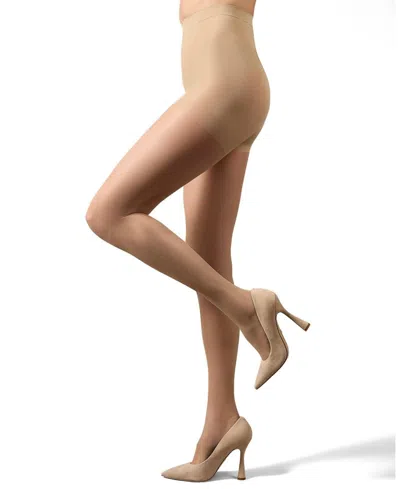 MEMOI WOMEN'S CRYSTAL SHEER CONTROL TOP PANTYHOSE MM-210