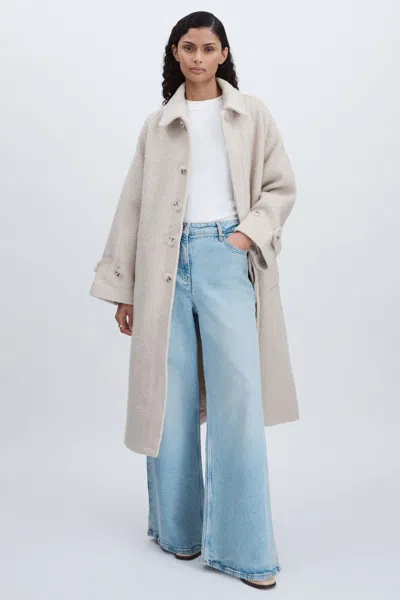 MEOTINE MEOTINE WOOL-BLEND BOUCLÉ COAT