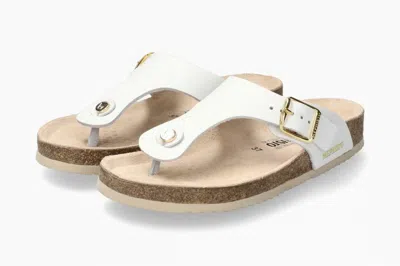 MEPHISTO HAUSSCHUHE SANDALEN FLIP-FLOPS MEPHISTO MELINDA LEDER WEISS