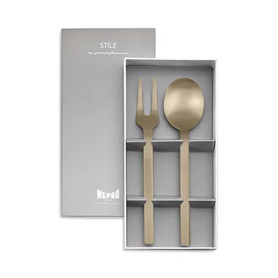 MEPRA STILE GIFT BOXED 2 PIECE SERVING SET