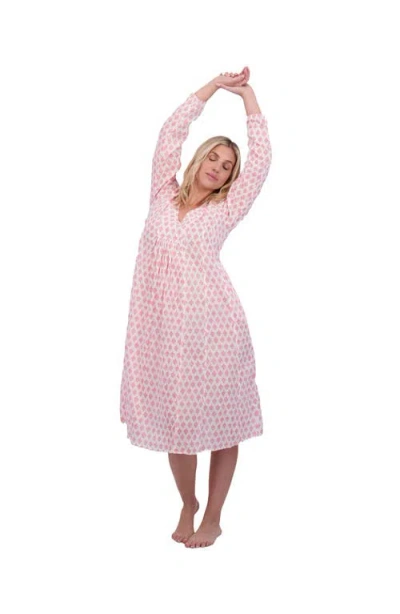 MER ST. BARTH "LE REVE" ST BARTH CAFTAN PINK BOOTY