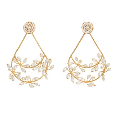 MERAKI BY RASHMI BAJAJ WOMEN'S BELLE DE PERLA GOLD EARRINGS