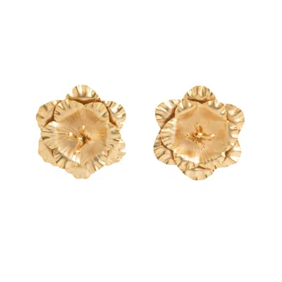 MERAKI BY RASHMI BAJAJ WOMEN'S GOLD BUTTERCUP EARRINGS