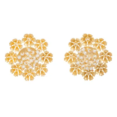 MERAKI BY RASHMI BAJAJ WOMEN'S GOLD FIONA DE PERLA EARRINGS