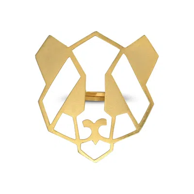 MERAKI BY RASHMI BAJAJ WOMEN'S PLAYFUL PANDA GOLD RING