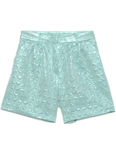 MERCI LAMÉ-EFFECT SHORTS