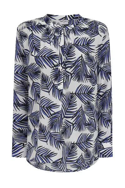 MERCY DELTA WOMEN'S BLUE STOWE SHIRT LONG ISLAND PROVENCE