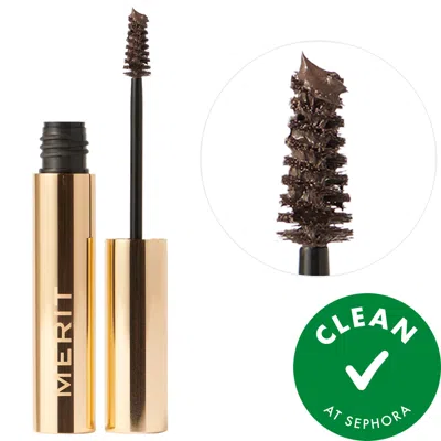 MERIT BROW 1980 VOLUMIZING TINTED EYEBROW GEL-POMADE DARK BROWN 0.15 OZ / 4.5 ML