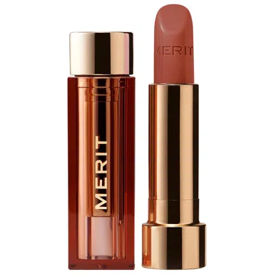 MERIT SIGNATURE LIP LIGHTWEIGHT SATIN LIPSTICK GINGER .10 OZ / 3 G