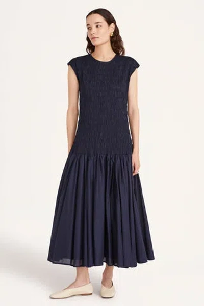 MERLETTE STIJL DRESS IN NAVY