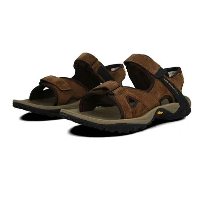 MERRELL MERRELL MENS KAHUNA 4 STRAP SHOES SANDALS BROWN SPORTS OUTDOORS BREATHABLE